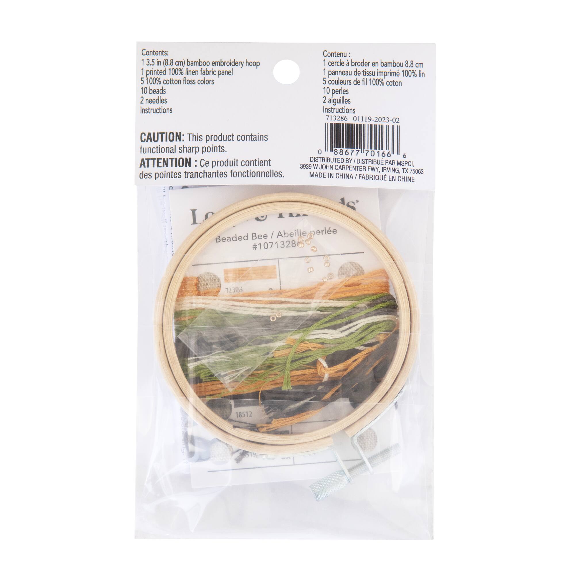 Bumble Bee Embroidery Kit by Loops & Threads®